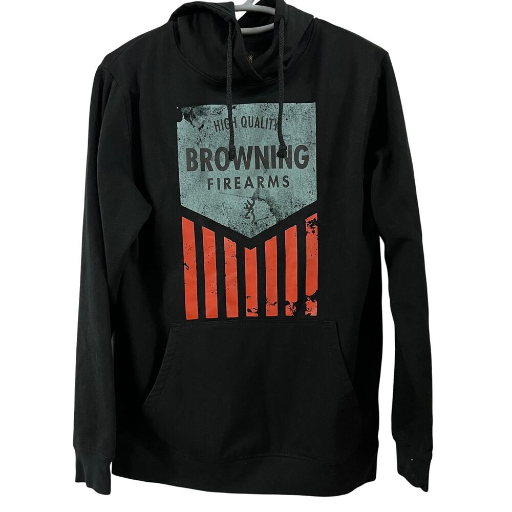Browning Men's Carter 2.0 Firearms Hoodie‎ Black Medium